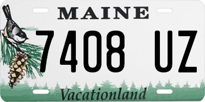 ME license plate 7408UZ