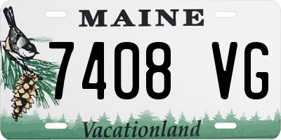 ME license plate 7408VG