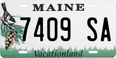 ME license plate 7409SA