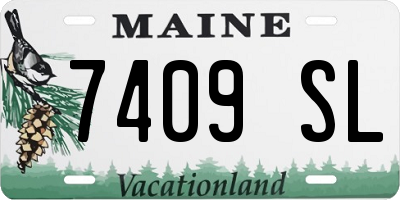 ME license plate 7409SL