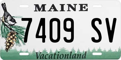 ME license plate 7409SV