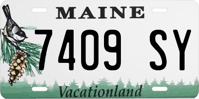 ME license plate 7409SY
