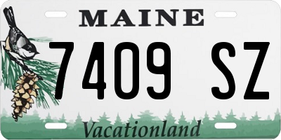 ME license plate 7409SZ