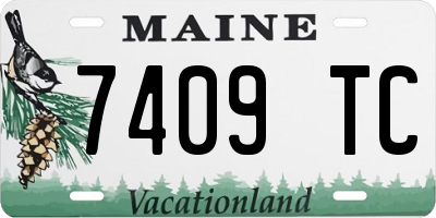 ME license plate 7409TC