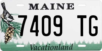 ME license plate 7409TG
