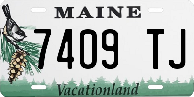 ME license plate 7409TJ
