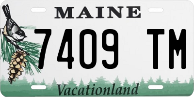 ME license plate 7409TM