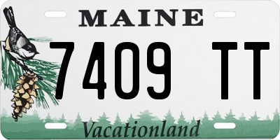 ME license plate 7409TT