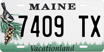 ME license plate 7409TX