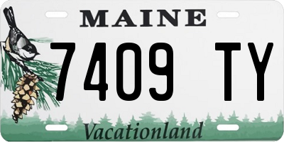 ME license plate 7409TY