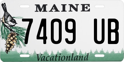 ME license plate 7409UB