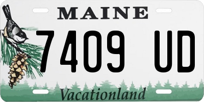 ME license plate 7409UD