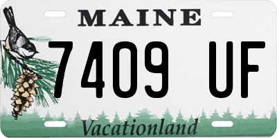 ME license plate 7409UF