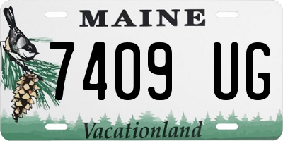 ME license plate 7409UG