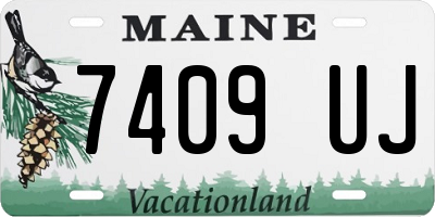 ME license plate 7409UJ