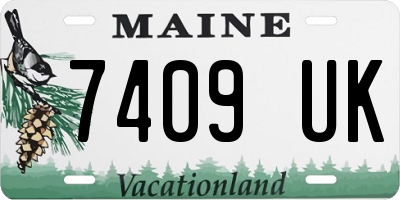 ME license plate 7409UK