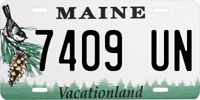 ME license plate 7409UN