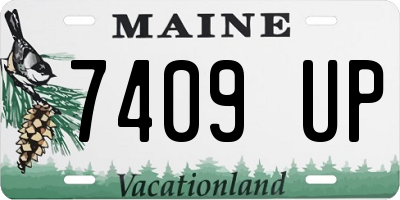 ME license plate 7409UP