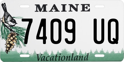 ME license plate 7409UQ