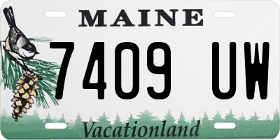 ME license plate 7409UW