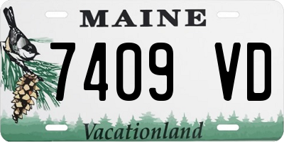 ME license plate 7409VD