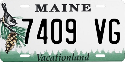 ME license plate 7409VG