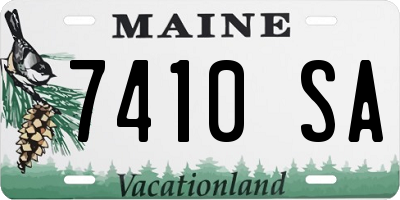 ME license plate 7410SA