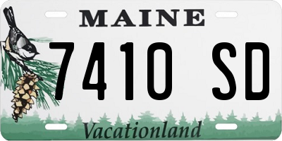 ME license plate 7410SD