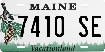 ME license plate 7410SE