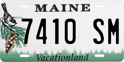 ME license plate 7410SM