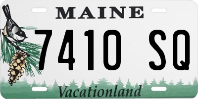 ME license plate 7410SQ