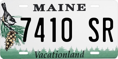ME license plate 7410SR