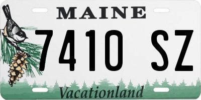 ME license plate 7410SZ