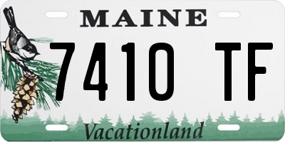 ME license plate 7410TF