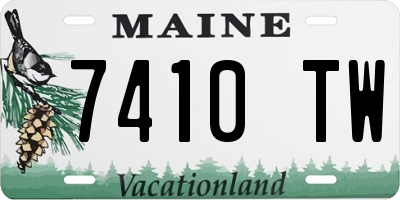 ME license plate 7410TW