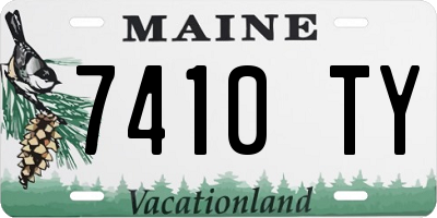 ME license plate 7410TY