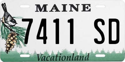 ME license plate 7411SD