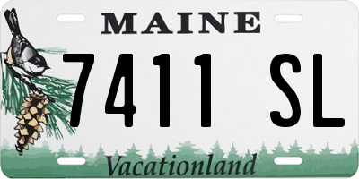 ME license plate 7411SL