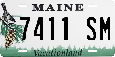 ME license plate 7411SM