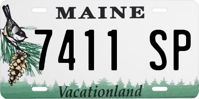 ME license plate 7411SP