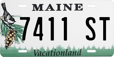 ME license plate 7411ST