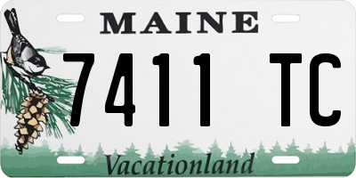 ME license plate 7411TC