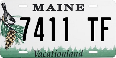 ME license plate 7411TF