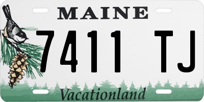 ME license plate 7411TJ