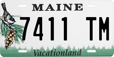 ME license plate 7411TM