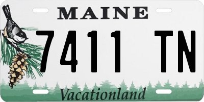 ME license plate 7411TN