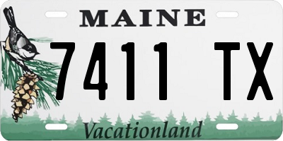 ME license plate 7411TX