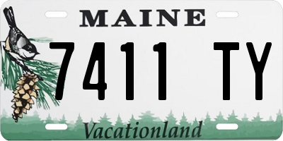 ME license plate 7411TY