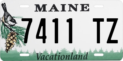 ME license plate 7411TZ