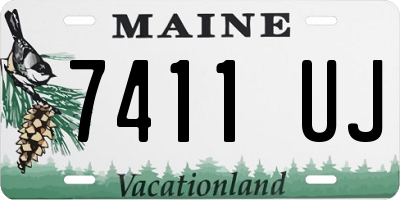 ME license plate 7411UJ